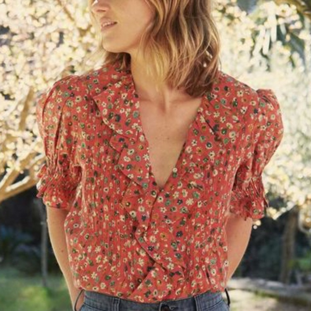 NWT Doen Henri Top Poppy Tasha Garden XXS